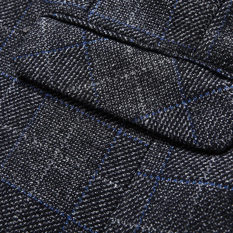 Herren Tailliertes Business-Sakko mit Glencheck und leichtem Innenfutter Nord Taschen