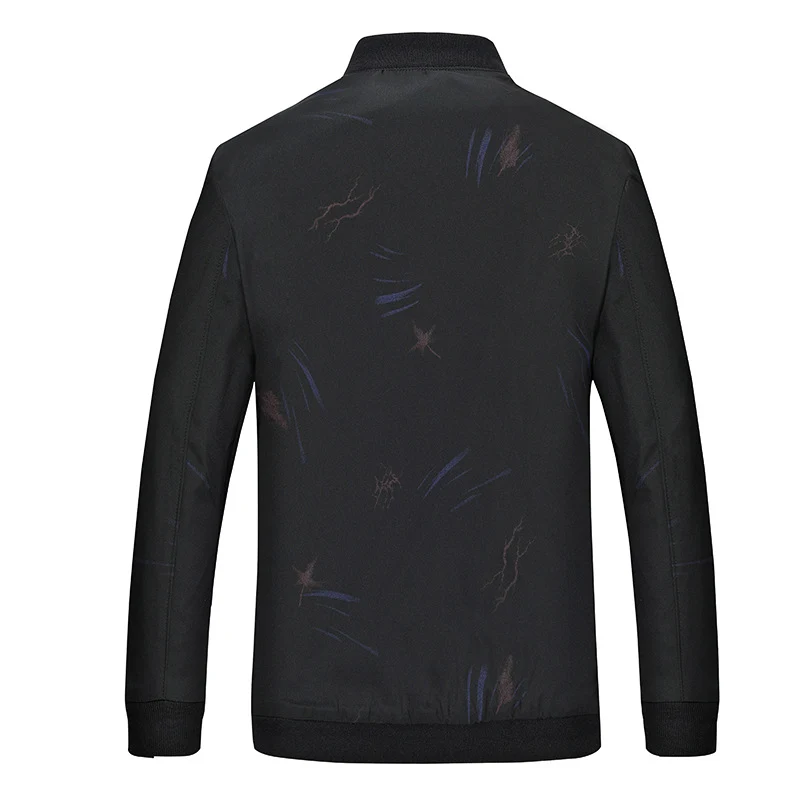 Herren Leichter Bomber mit dezentem Allover-Print, wasserabweisender Oberfläche und Reißverschlusstaschen Nord Taschen
