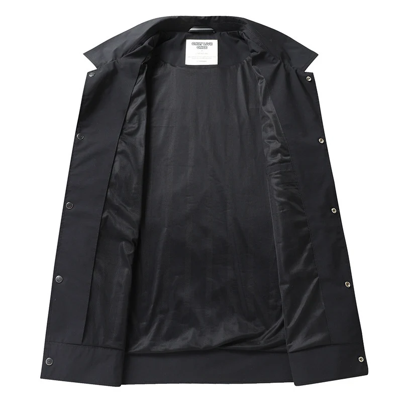 Herren Leichte Worker-Overshirt aus wasserabweisender Mikrofaser mit Druckknopf-Leiste und aufgesetzten Brusttaschen Nord Taschen