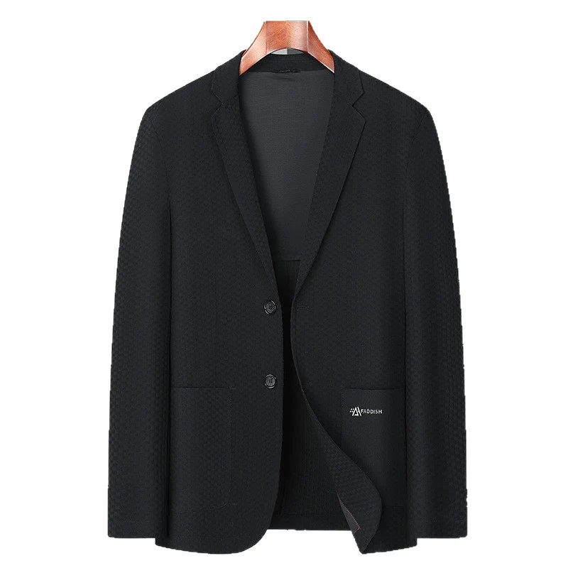 Herren Strukturierter Business-Sakko mit leichtem Stretch und aufgesetzten Taschen Nord Taschen