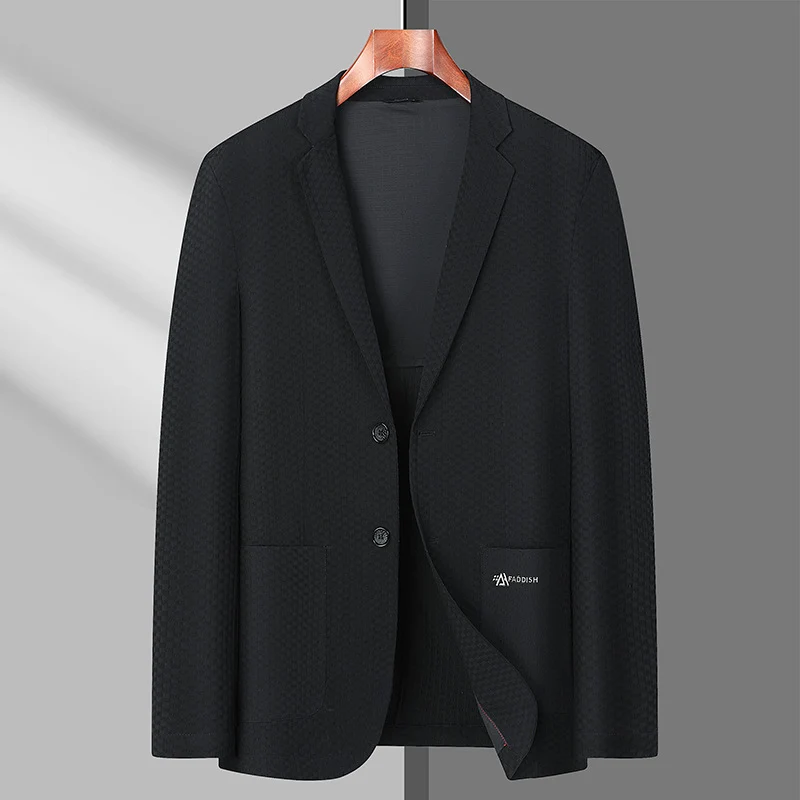 Herren Strukturierter Business-Sakko mit leichtem Stretch und aufgesetzten Taschen Nord Taschen