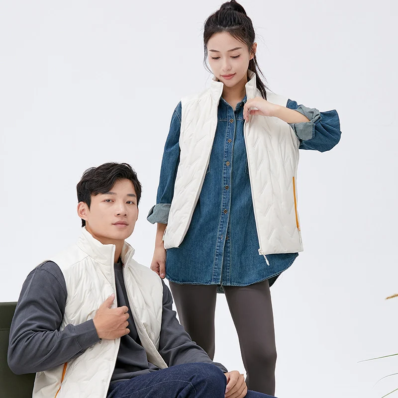 Unisex Steppweste mit Thermoisolierung und hohem Stehkragen Nord Taschen
