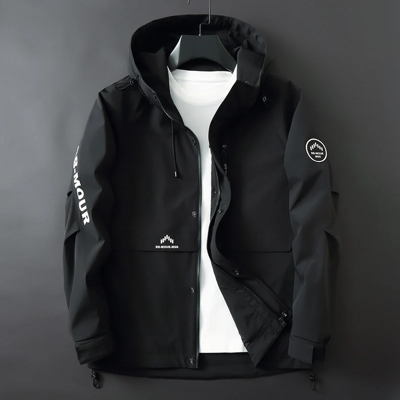 Herren Softshell-Parka mit Kapuze, winddichter und wasserabweisender Membran sowie Logo-Applikationen Nord Taschen
