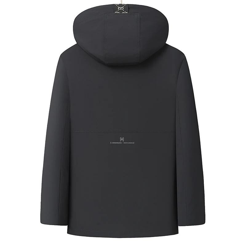 Herren Softshell-Parka mit gesteppter Thermofütterung und Kapuze Nord Taschen