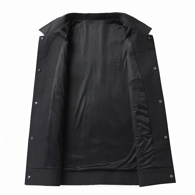 Herren Leichte technische Coachjacke mit Ripstop-Struktur, Druckknöpfen und aufgesetzten Taschen Nord Taschen