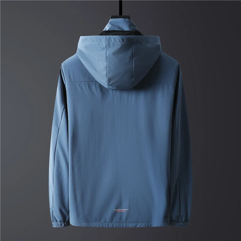 Herren Leichte Softshelljacke mit Kapuze, windabweisend und atmungsaktiv Nord Taschen