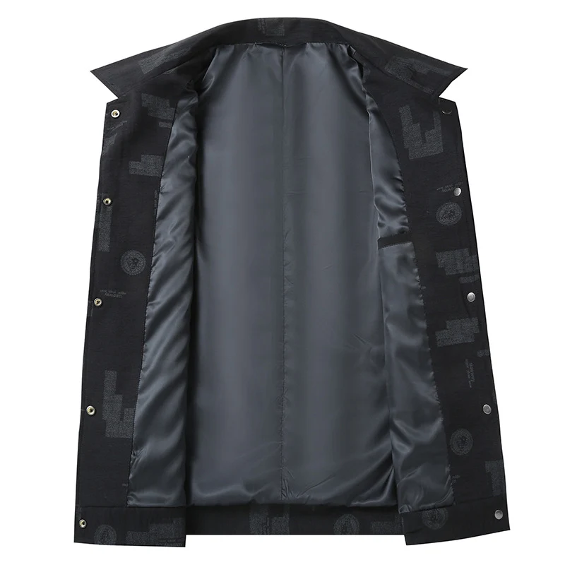 Herren Leichte Hemdjacke mit strukturierter Druckoptik und aufgesetzten Brusttaschen Nord Taschen