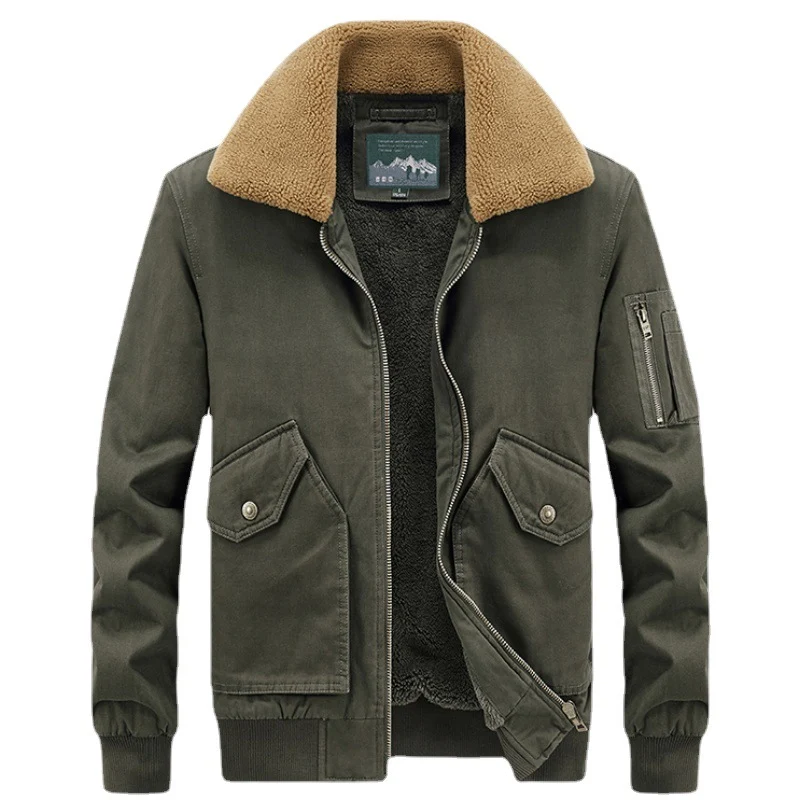 Herren Aviator-Blouson mit Sherpa-Kragen und Thermo-Teddyfutter Nord Taschen