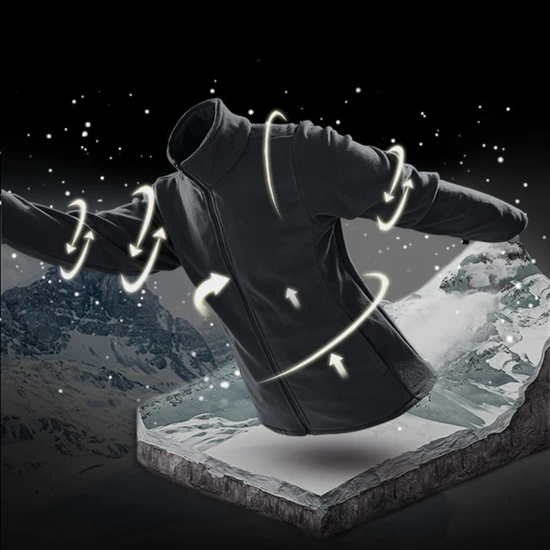 Herren atmungsaktive und wasserfeste Softshell-Outdoorjacke mit verschweißten Nähten und Multifunktions-Taschen Nord Taschen