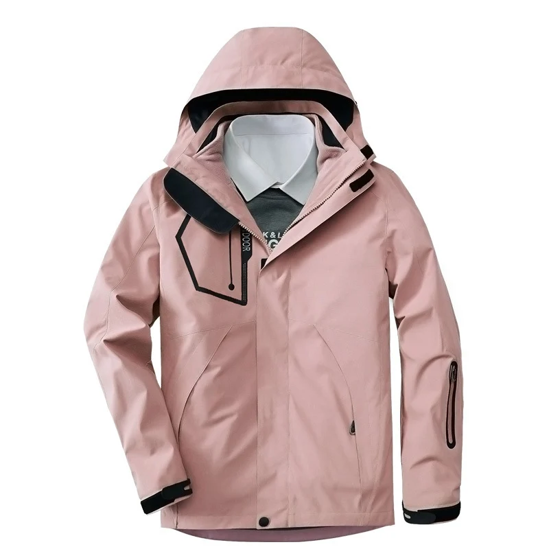 Herren atmungsaktive und wasserfeste Softshell-Outdoorjacke mit verschweißten Nähten und Multifunktions-Taschen Nord Taschen