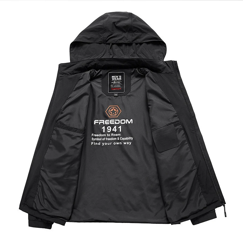 Herren Atmungsaktive Softshelljacke mit verstellbarer Kapuze und verdecktem zweiwegigen Reißverschluss Nord Taschen