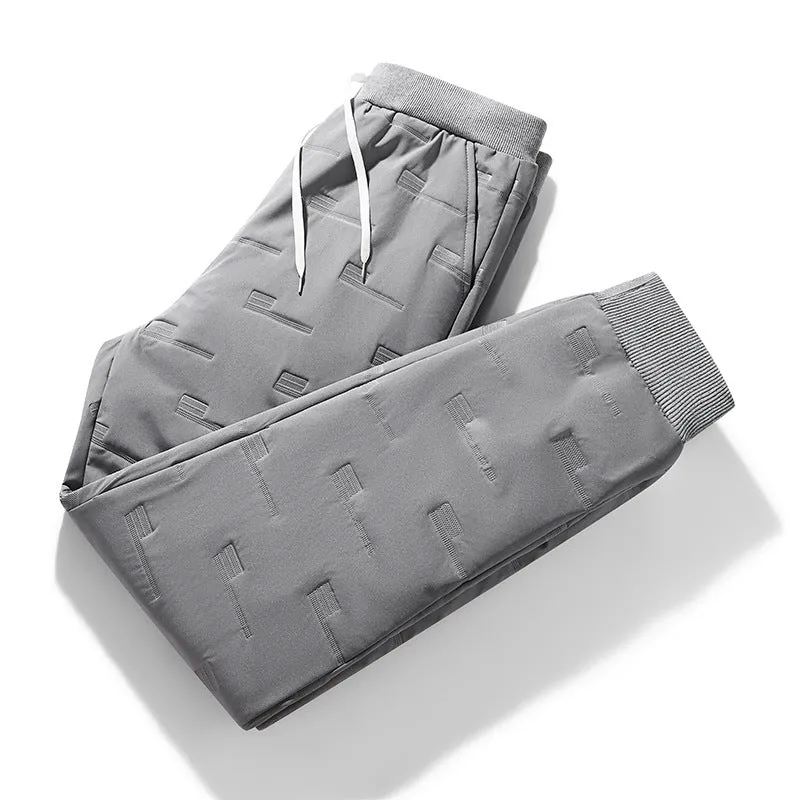 Herren Sportive Jogginghose mit elastischem Bund, Kordelzug und gerippten Beinabschlüssen Nord Taschen