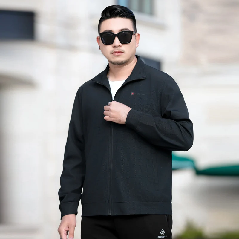 Herren Leichte Freizeitjacke mit Reißverschluss und Stehkragen Nord Taschen