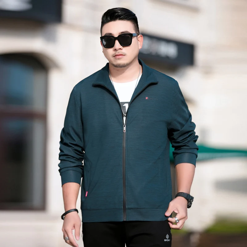 Herren Leichte Freizeitjacke mit Reißverschluss und Stehkragen Nord Taschen