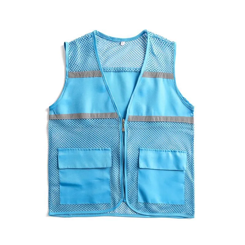 Unisex Sichtbare Utility-Weste mit atmungsaktivem Mesh, Reflektorbändern und großzügigen Fronttaschen Nord Taschen