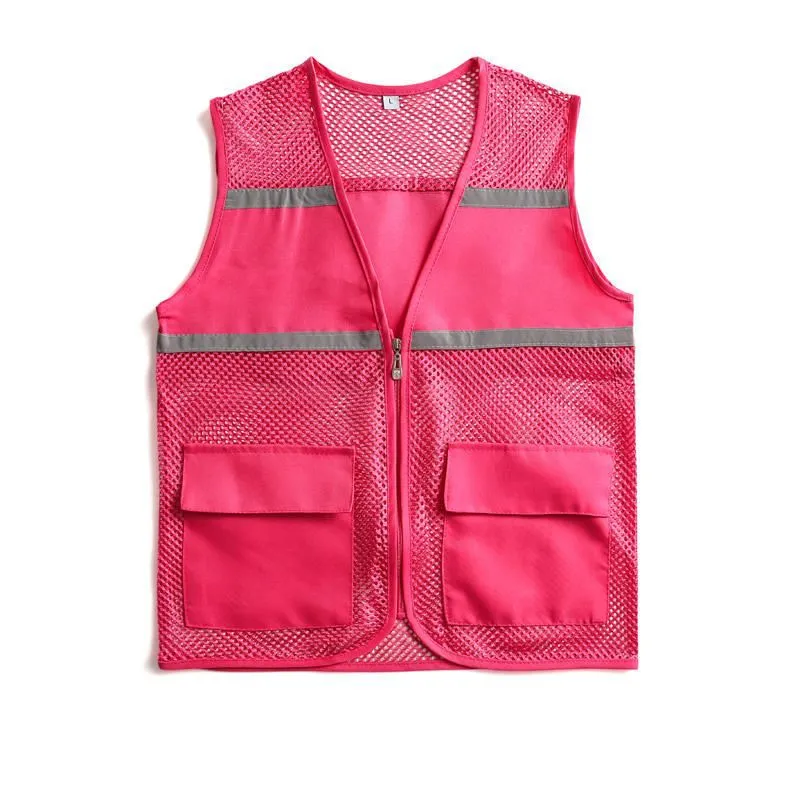 Unisex Sichtbare Utility-Weste mit atmungsaktivem Mesh, Reflektorbändern und großzügigen Fronttaschen Nord Taschen