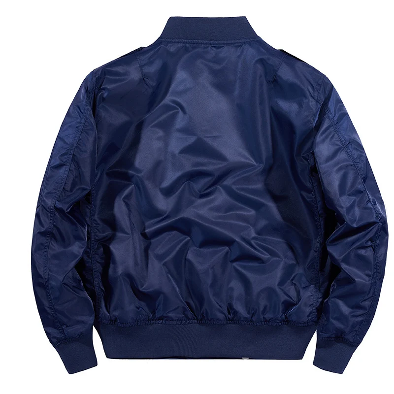 Herren Wind- und Wasserabweisende Nylon-Bomberjacke mit Rippbündchen und Ärmeltasche Nord Taschen