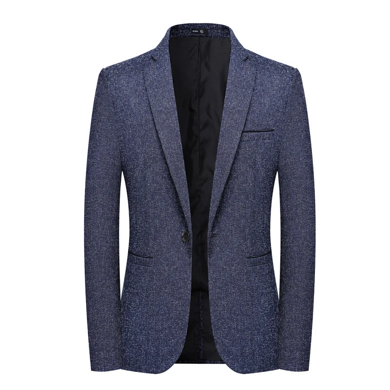 Herren Schlankes Struktur-Sakko im Leinen‑Tweed‑Look mit Ein‑Knopf‑Silhouette Nord Taschen