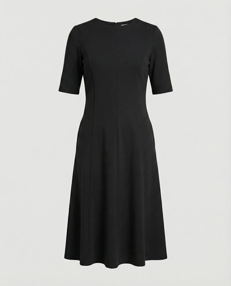 Damen Midikleid elegant Halbarm
