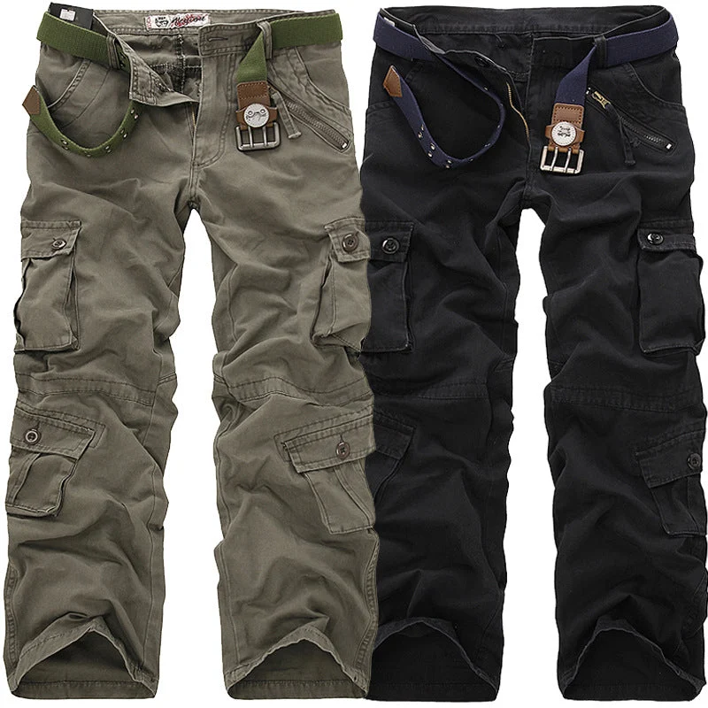 Herren Cargo-Hose mit elastischem Bund und vielseitigen Taschen - Vittorelli