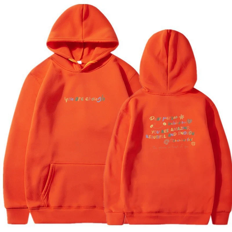 Damen Kapuzenpullover mit motivierendem Schriftzug und komfortabler Passform Nord Taschen