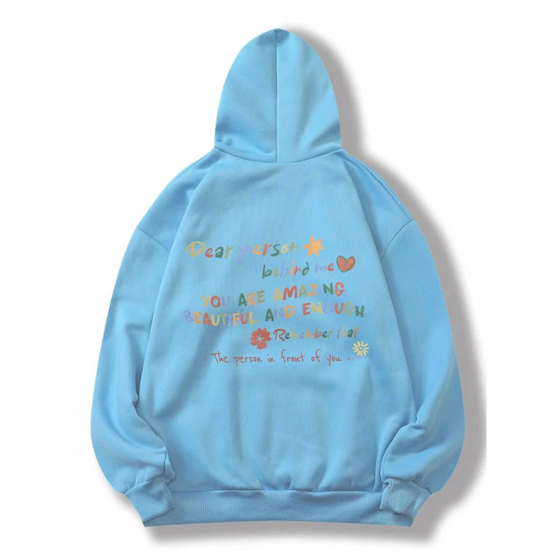 Damen Kapuzenpullover mit motivierendem Schriftzug und komfortabler Passform Nord Taschen