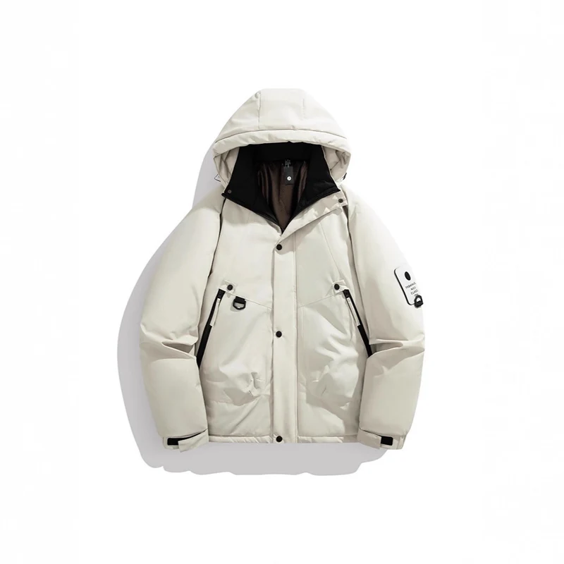 Herren Wattierte Outdoorjacke mit Kapuze, Multifunktionstaschen und winddichter Außenlage Nord Taschen