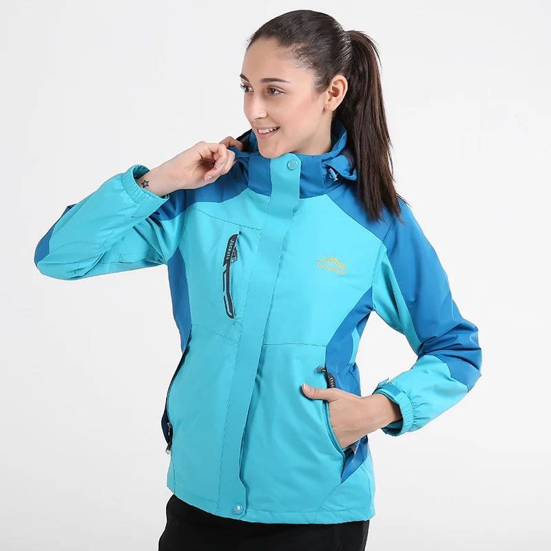 Herren Wasserdichte und atmungsaktive Outdoor-Softshelljacke mit Kapuze Nord Taschen