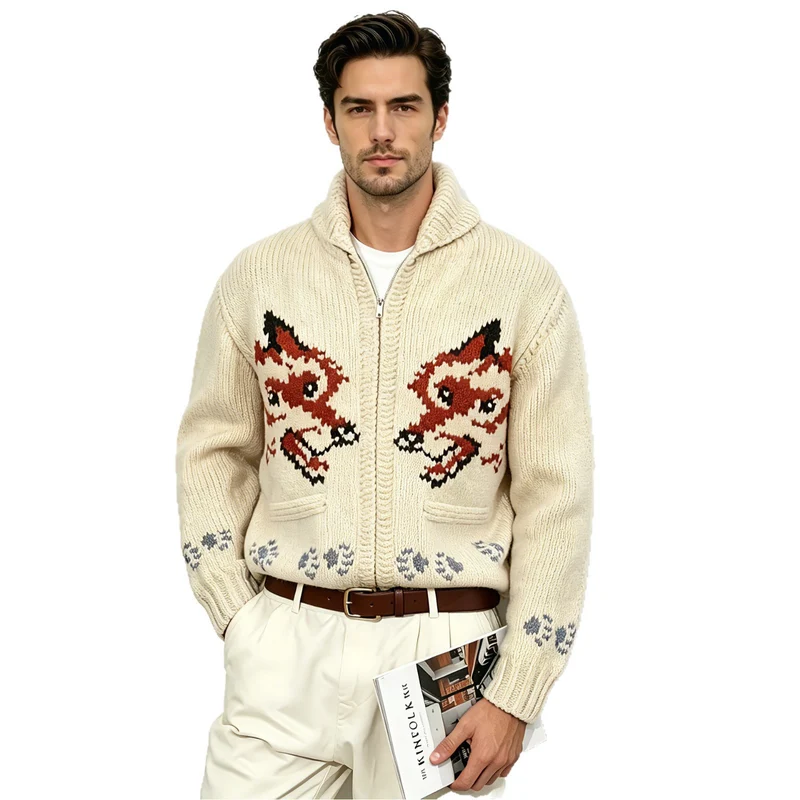 Herren Strickjacke Nord Taschen