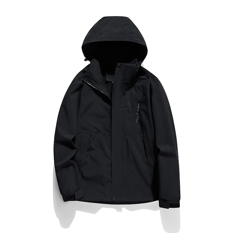 Damen zweilagige Softshell‑Outdoorjacke mit abnehmbarem Fleece‑Innenlayer und Kapuze Nord Taschen