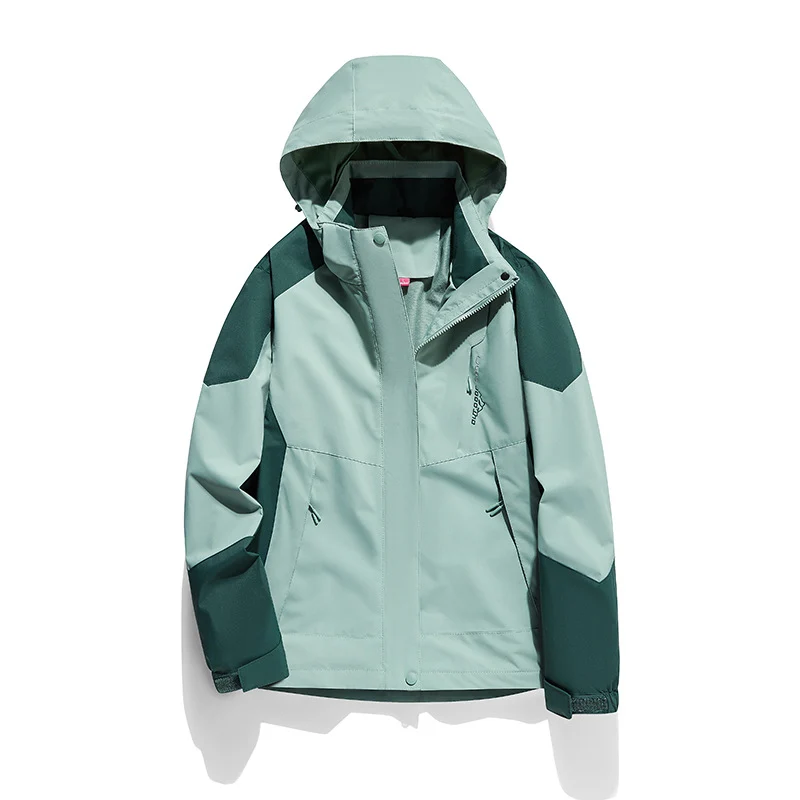 Damen zweilagige Softshell‑Outdoorjacke mit abnehmbarem Fleece‑Innenlayer und Kapuze Nord Taschen