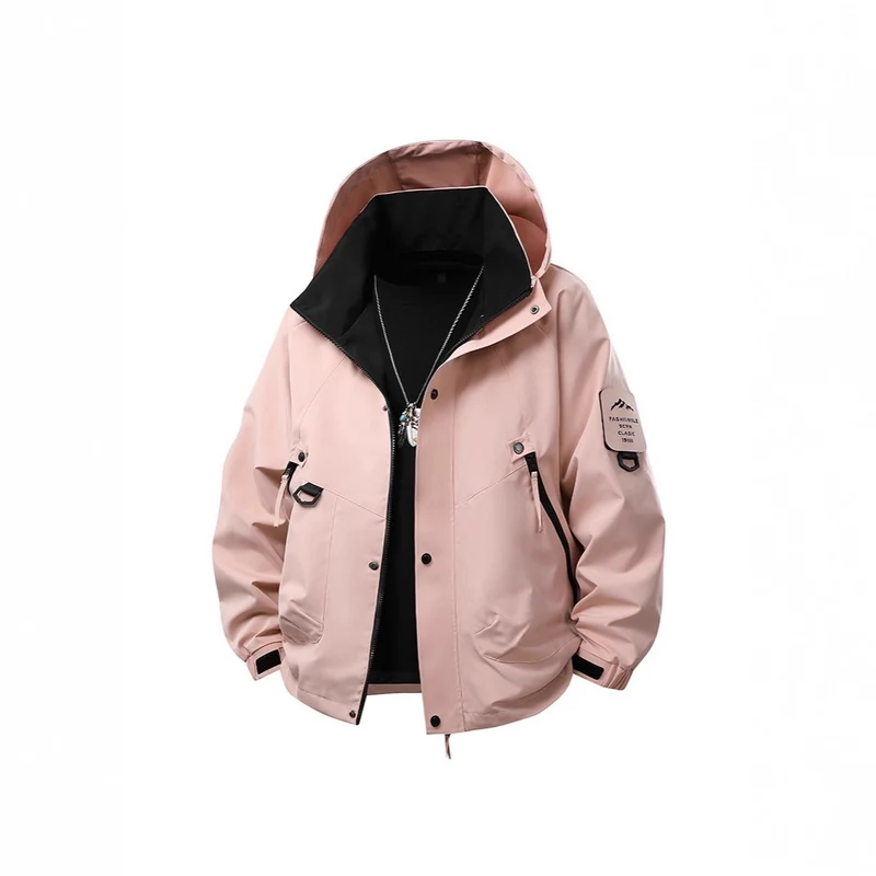 Herren Wasserabweisende Kapuzen‑Utility‑Jacke mit Multitaschen, Kordelzug und Reißverschluss Nord Taschen