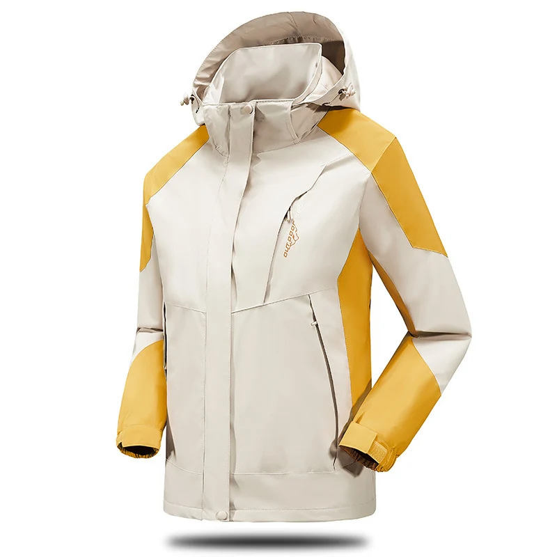 Herren Wasser- und winddichte Softshell‑Outdoorjacke mit verstellbarer Kapuze und Reißverschlusstaschen Nord Taschen