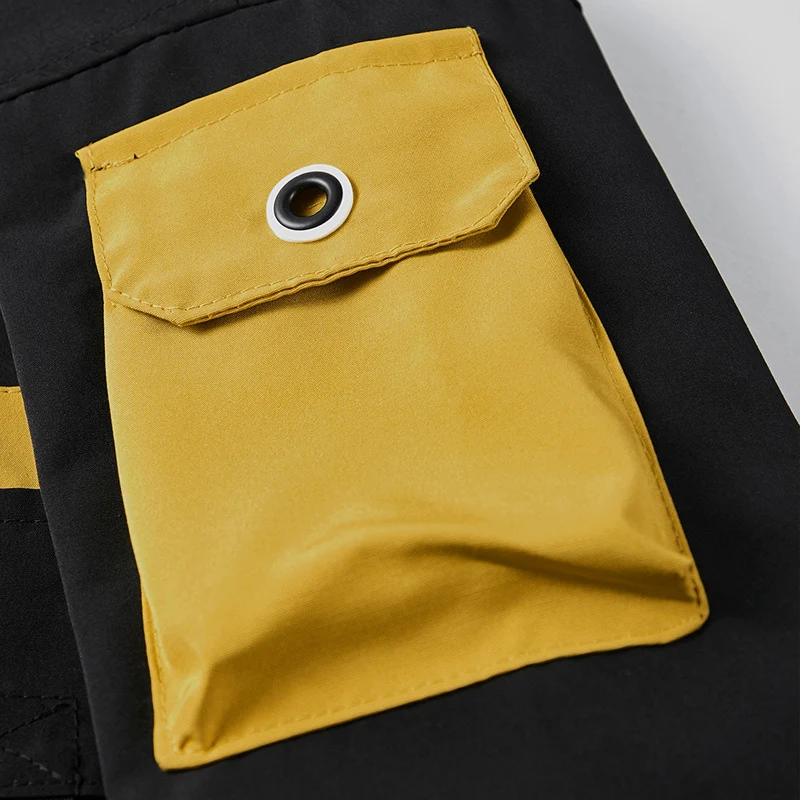 Herren Utility-Fieldjacke mit Kapuze, Mehrfachtaschen und kontrastierender Innenblende Nord Taschen