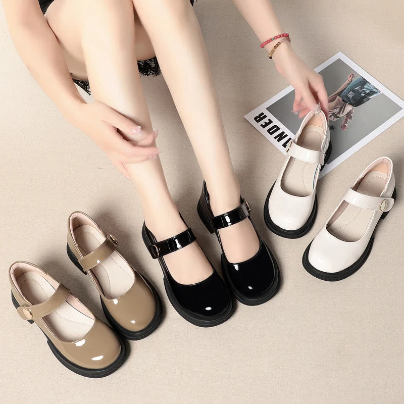 Damen Mary Jane Schuhe mit verstellbarem Riemen und rutschfester Sohle Nord Taschen