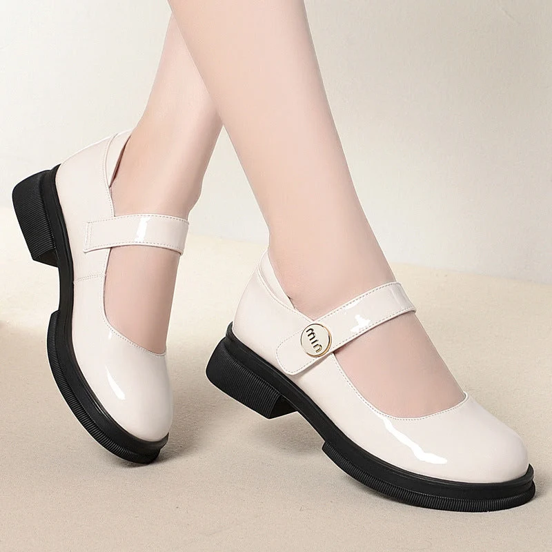 Damen Mary Jane Schuhe mit verstellbarem Riemen und rutschfester Sohle Nord Taschen