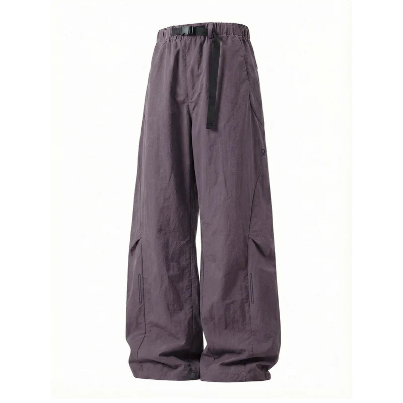 Unisex Weite technische Cargo-Hose mit elastischem Bund, integriertem Gurt und verstellbarem Beinabschluss Nord Taschen