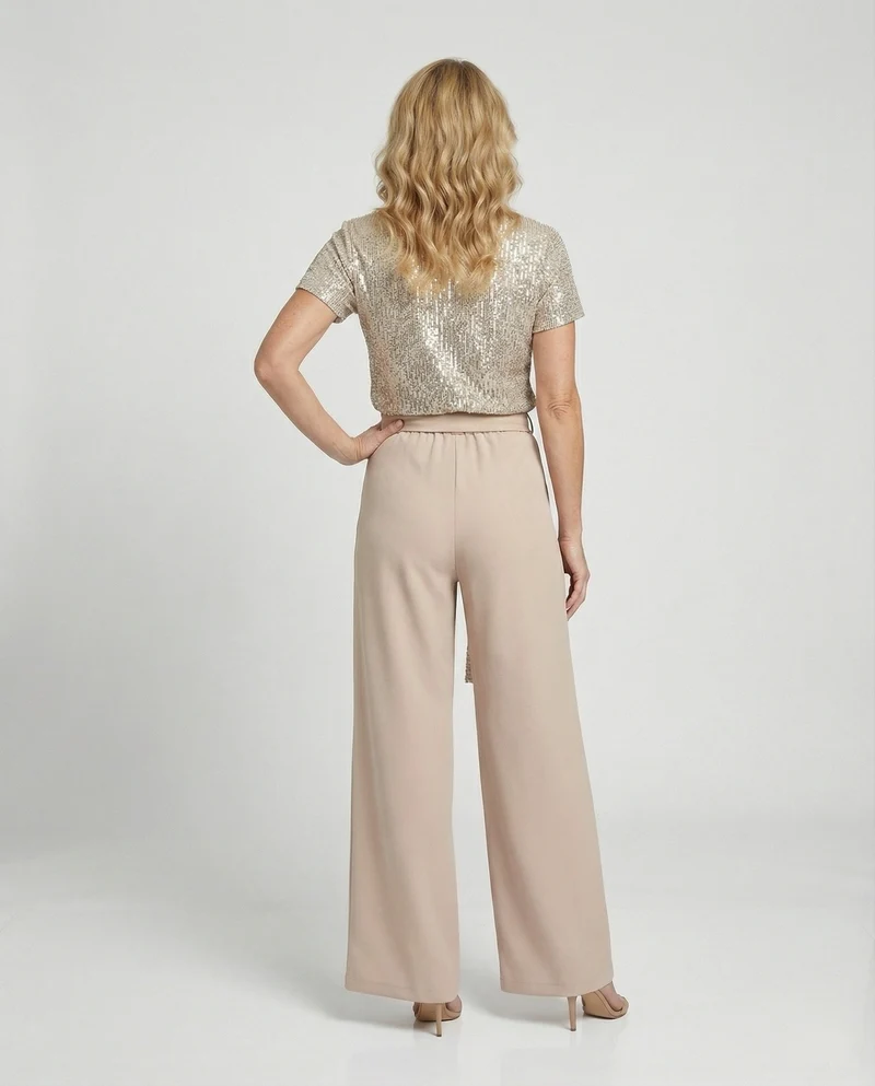 Damen Zweiteiler Set Pailletten elegant - Arvani