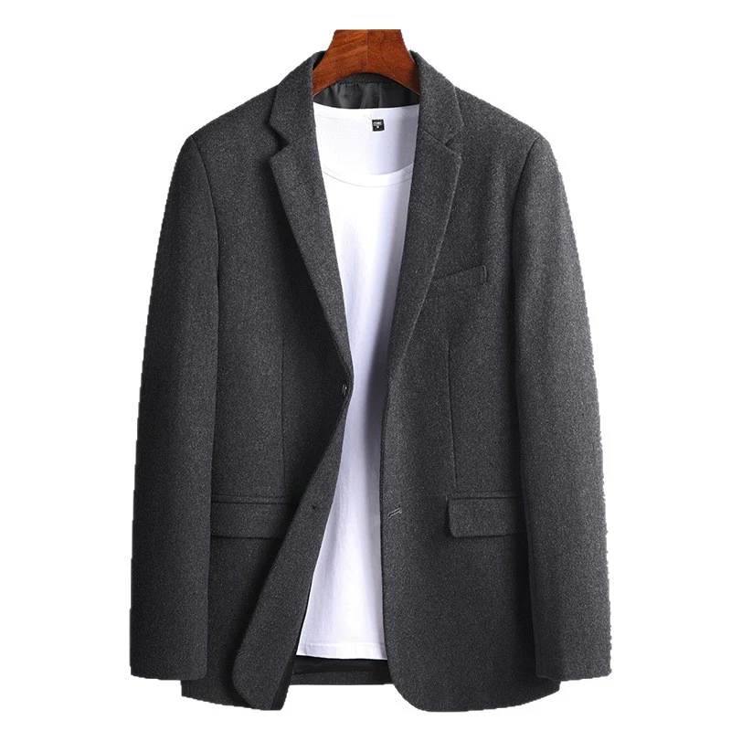Herren Modernes Wollmix-Sakko im Slim-Fit mit Ein-Knopf und Pattentaschen Nord Taschen
