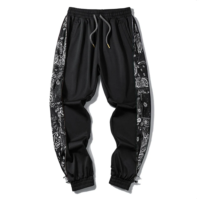 Herren Locker geschnittene Jogginghose mit Bandana-Seiteneinsätzen und elastischem Saum Nord Taschen