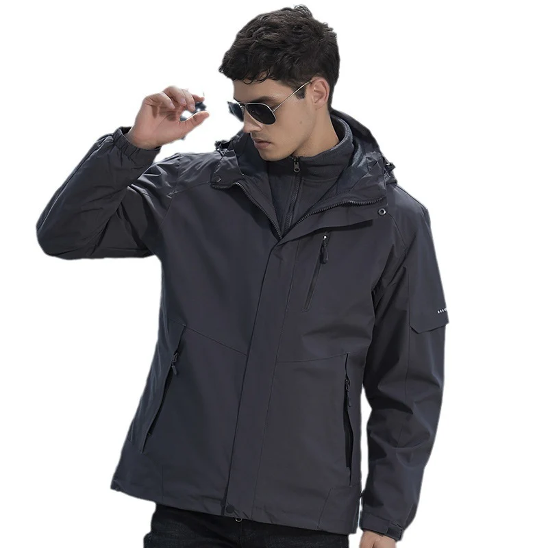 Damen technische Regen- und Freizeitjacke mit verstellbarer Kapuze und Mehrfachtaschen Nord Taschen
