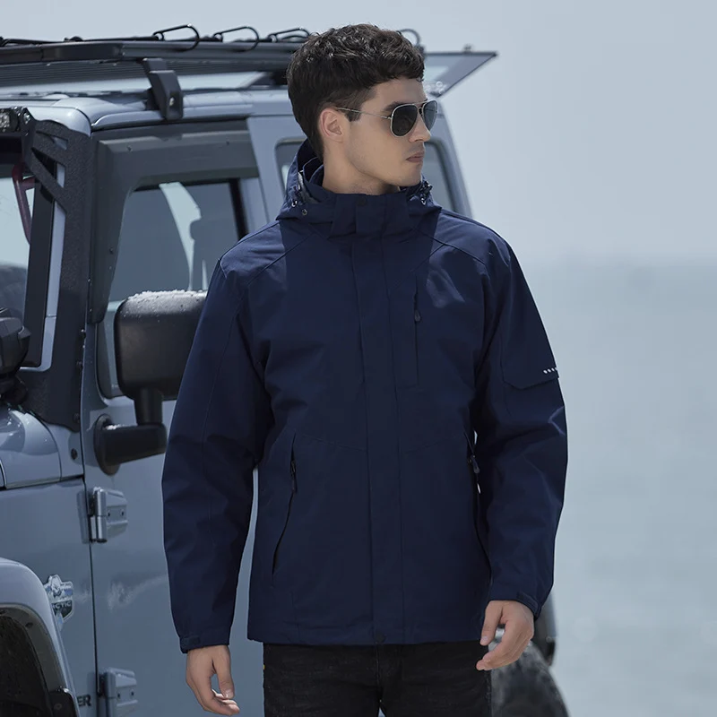 Damen technische Regen- und Freizeitjacke mit verstellbarer Kapuze und Mehrfachtaschen Nord Taschen