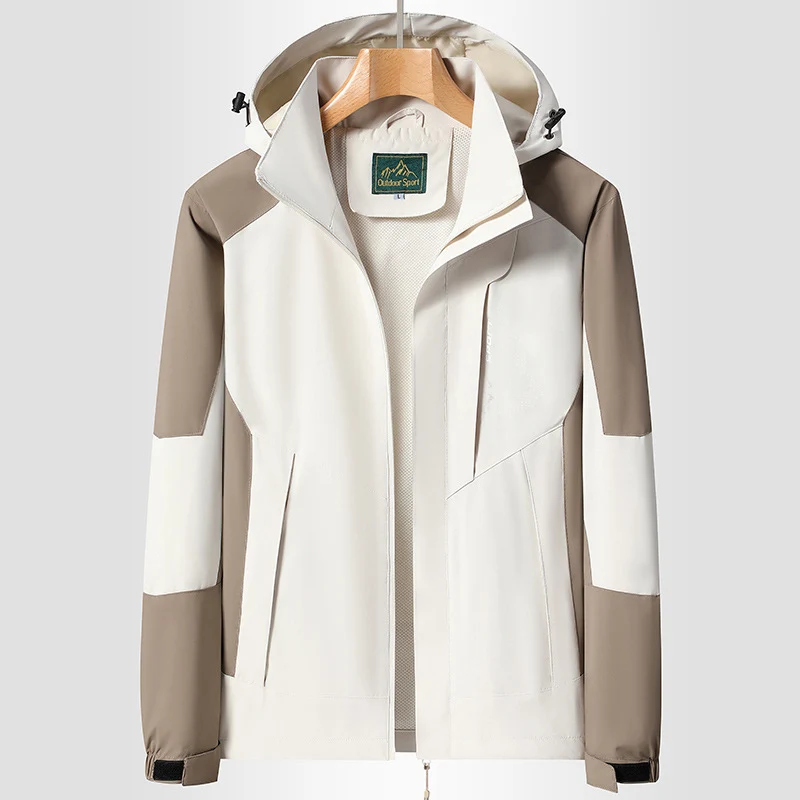 Damen Softshell‑Trekkingjacke mit atmungsaktiver Membran, verstellbarer Kapuze und Colorblock-Design Nord Taschen