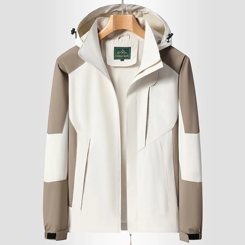 Damen Softshell‑Trekkingjacke mit atmungsaktiver Membran, verstellbarer Kapuze und Colorblock-Design Nord Taschen