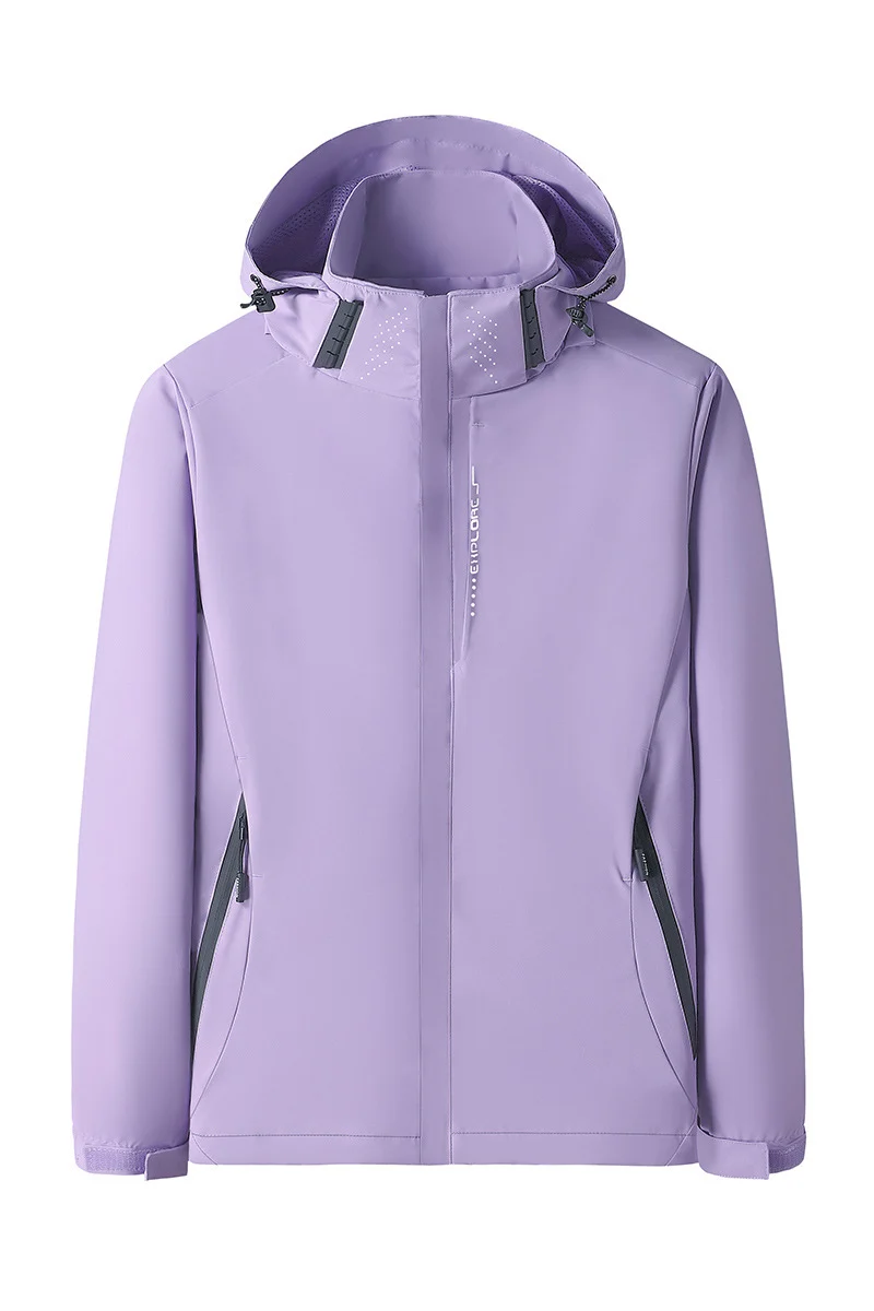 Damen Softshell Outdoorjacke mit abnehmbarer Kapuze, winddichter Membran und atmungsaktivem Meshfutter Nord Taschen