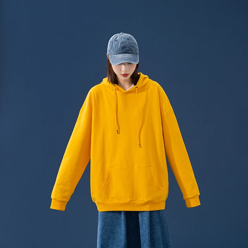Damen Oversize-Kapuzenpullover mit Kängurutasche, tiefem Schulterfall und verstellbarer Kordel Nord Taschen