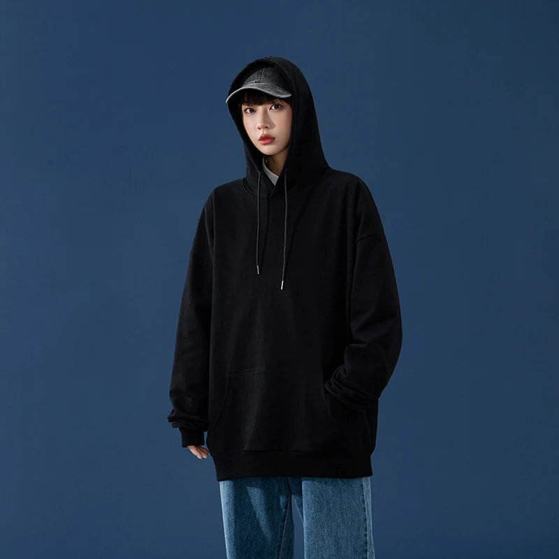 Damen Oversize-Kapuzenpullover mit Kängurutasche, tiefem Schulterfall und verstellbarer Kordel Nord Taschen