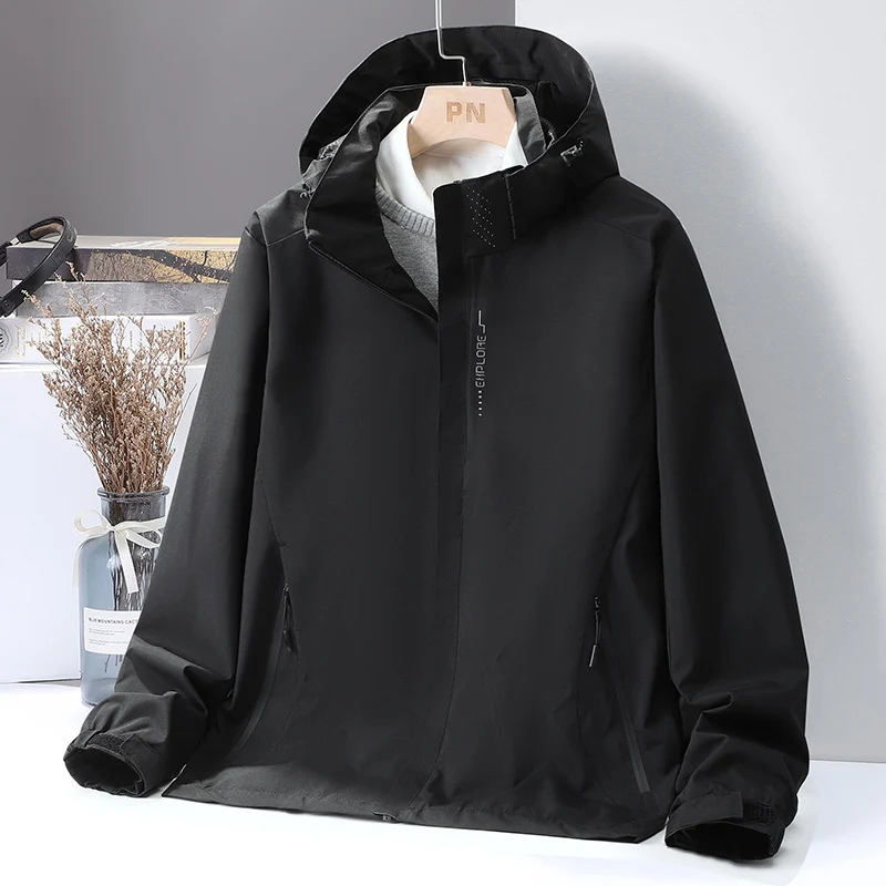 Damen leichte wasserabweisende Kapuzenjacke mit atmungsaktiver Membran und verdecktem Reißverschluss Nord Taschen