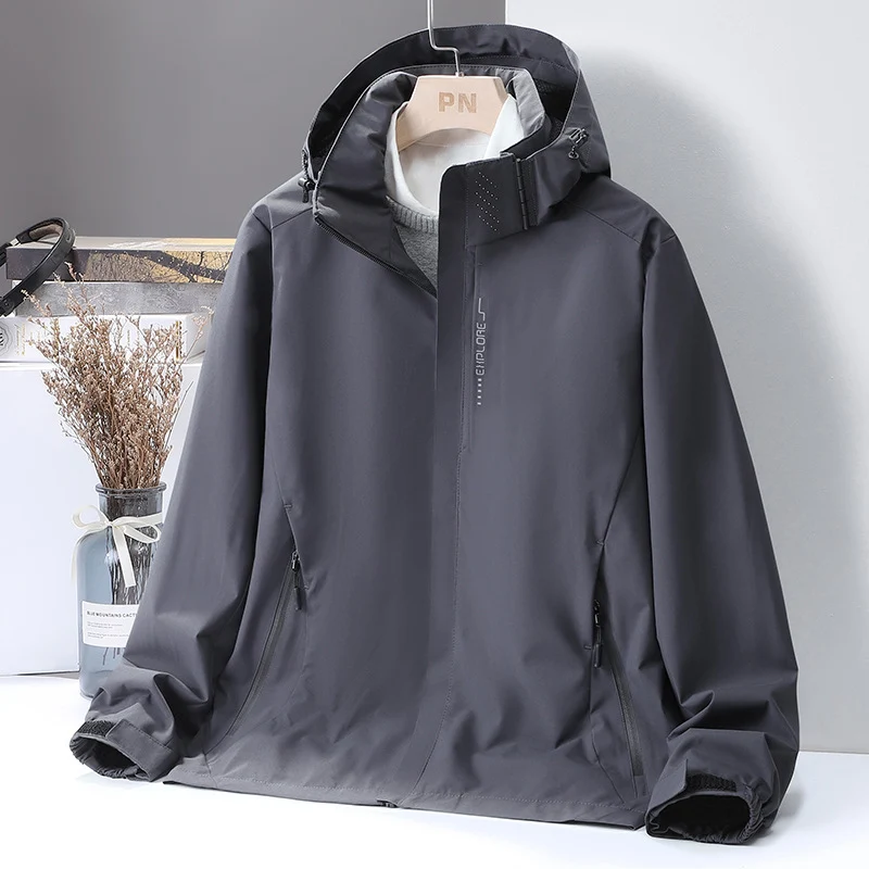 Damen leichte wasserabweisende Kapuzenjacke mit atmungsaktiver Membran und verdecktem Reißverschluss Nord Taschen