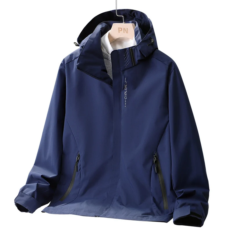 Damen leichte wasserabweisende Kapuzenjacke mit atmungsaktiver Membran und verdecktem Reißverschluss Nord Taschen